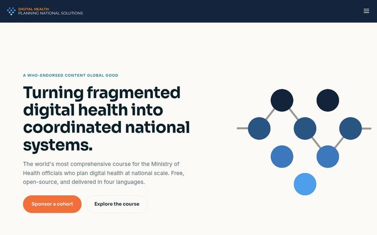 Digital Health: Planning National Systems homepage