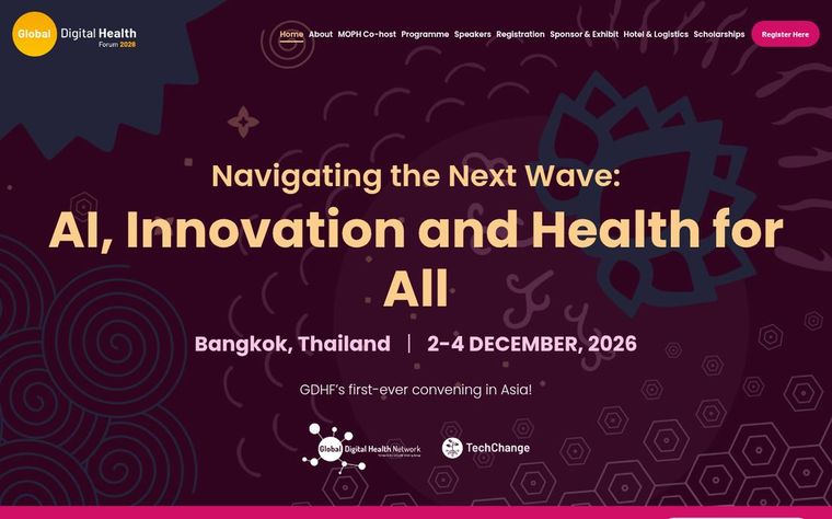 Global Digital Health Forum 2026 homepage