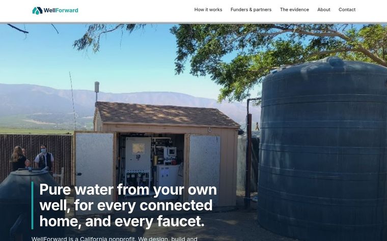 WellForward homepage