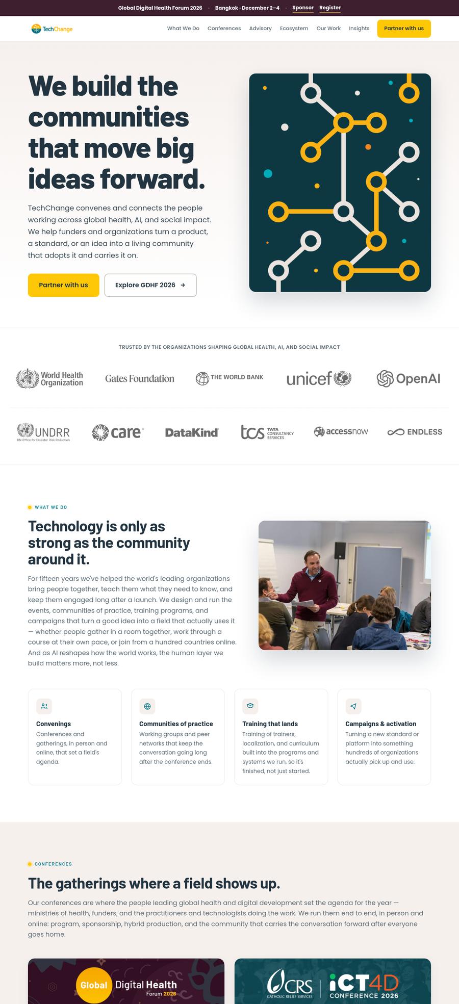 TechChange homepage